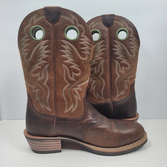 Ariat Men's Brown Western Leather Cowboy Boots 10016272 US Size 12EE - Picture 5 of 12